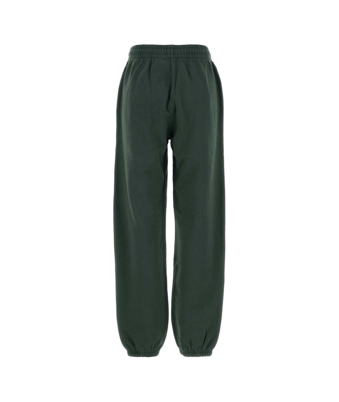 ANINE BING Зеленые хлопковые прямые брюки, фото 2