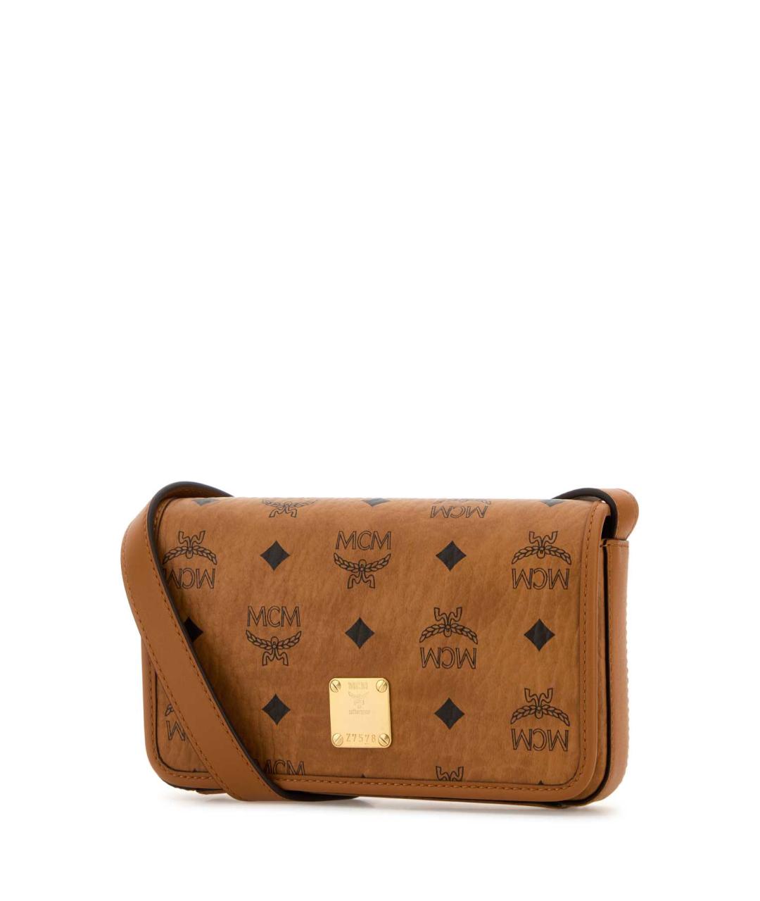 MCM Коричневая сумка через плечо из искусственной кожи, фото 2