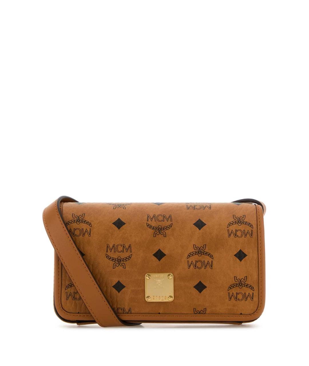 MCM Коричневая сумка через плечо из искусственной кожи, фото 1