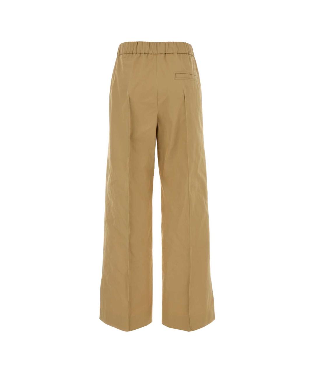 JIL SANDER Бежевые прямые брюки, фото 2