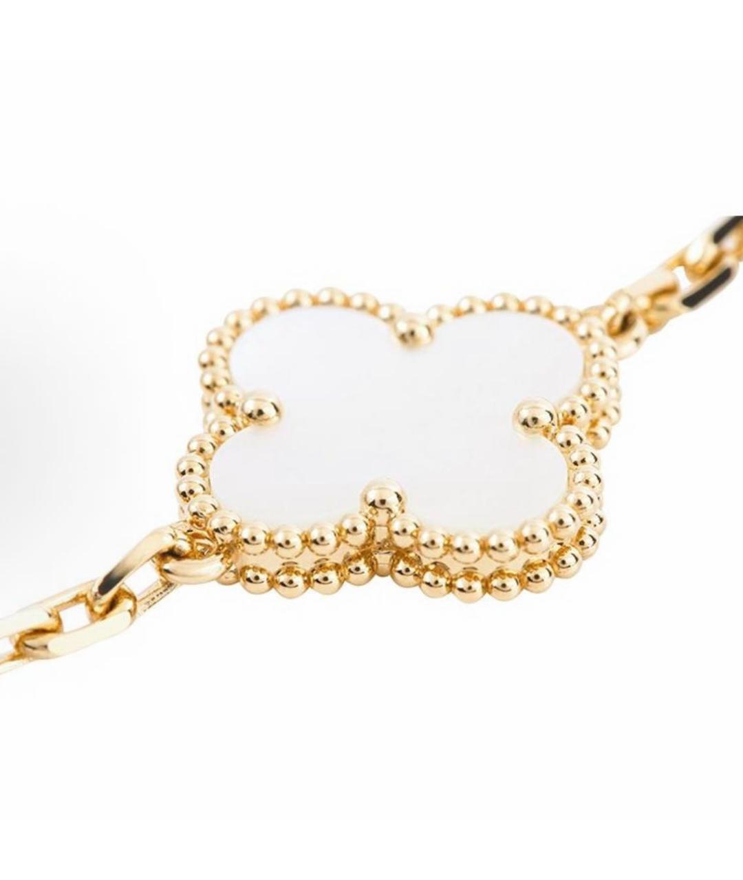 VAN CLEEF & ARPELS Белый браслет из желтого золота, фото 2