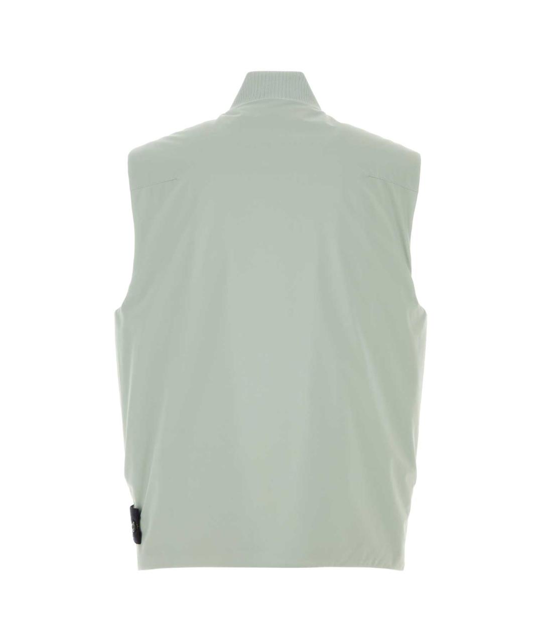 STONE ISLAND Зеленый полиэстеровый жилет, фото 2