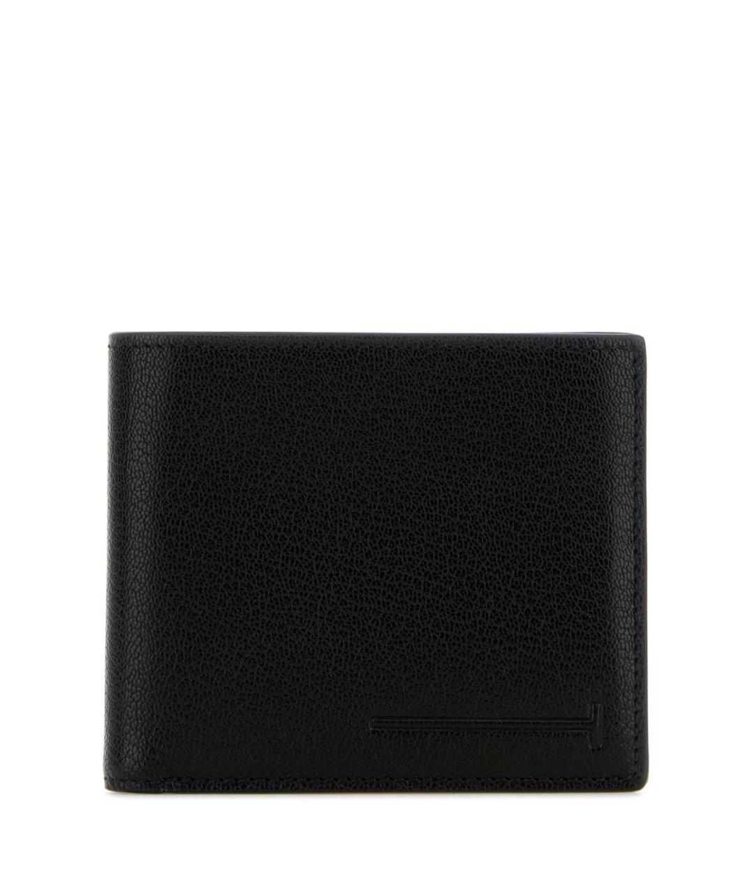 TOM FORD Черный кожаный кошелек, фото 1
