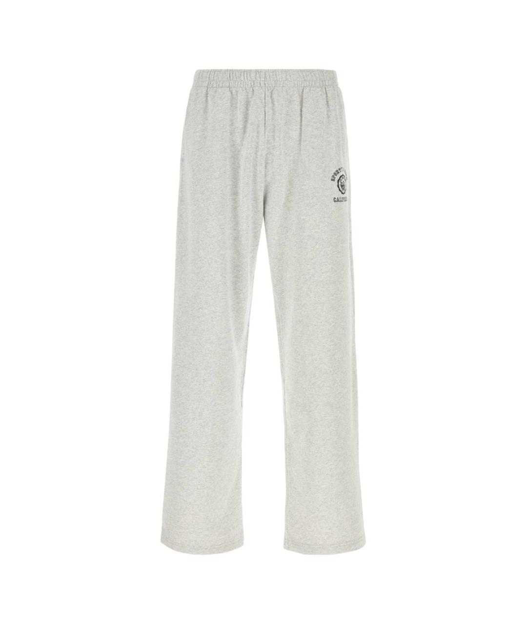 SPORTY AND RICH Серые хлопковые повседневные брюки, фото 1