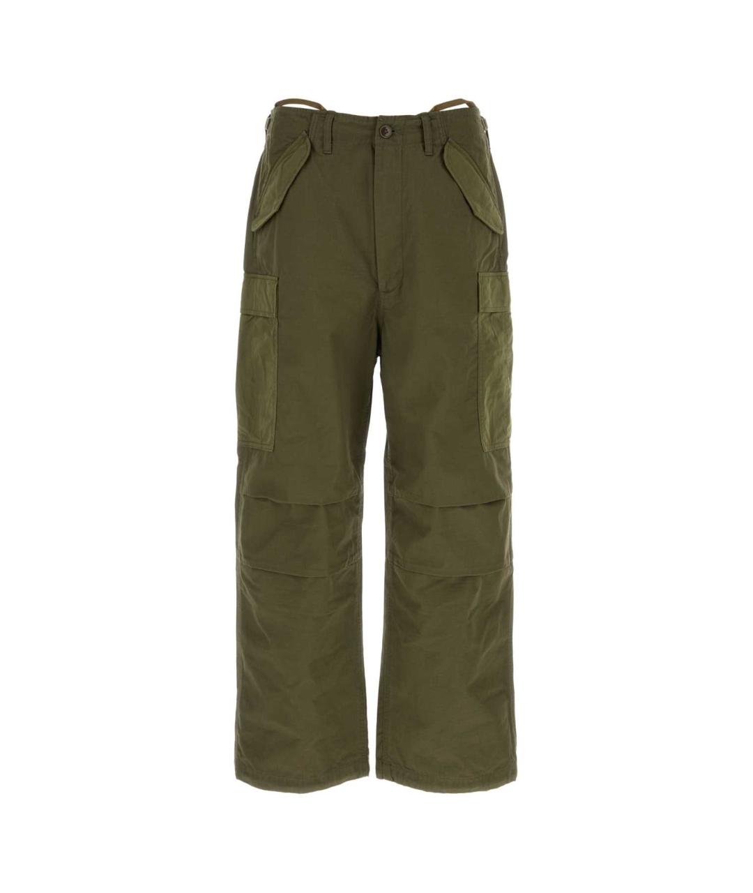 NANAMICA Зеленые хлопковые повседневные брюки, фото 1