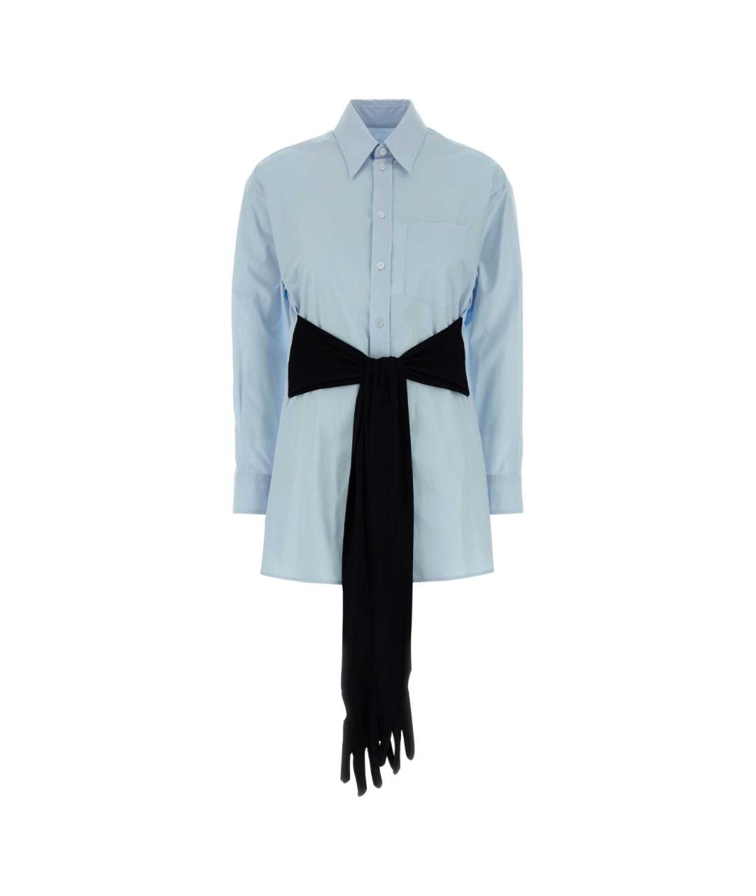 MM6 MAISON MARGIELA Голубая рубашка, фото 1