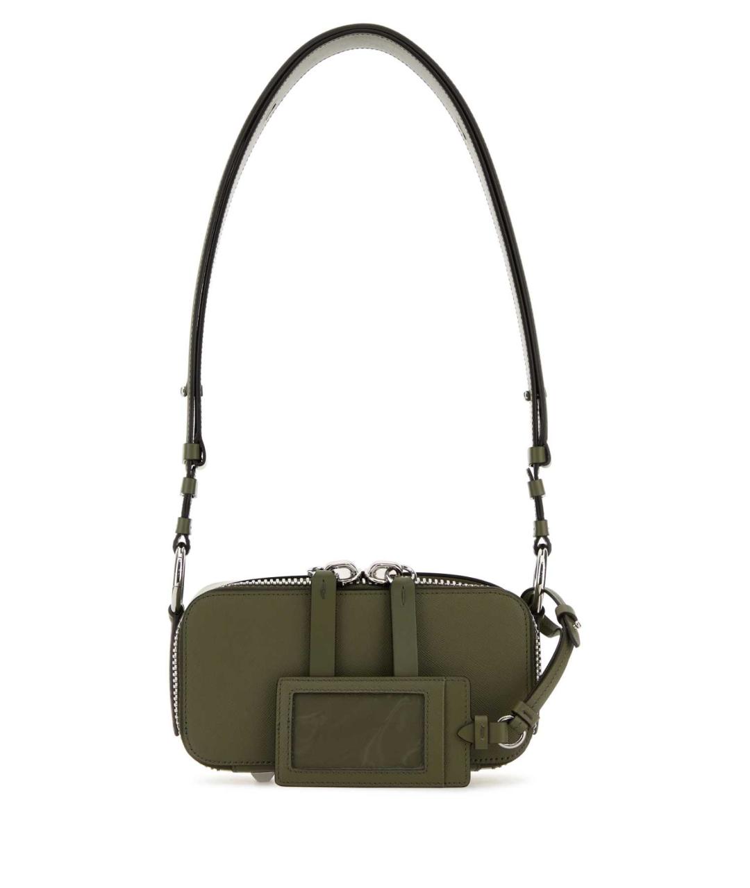 MAISON MARGIELA Зеленая кожаная сумка через плечо, фото 1