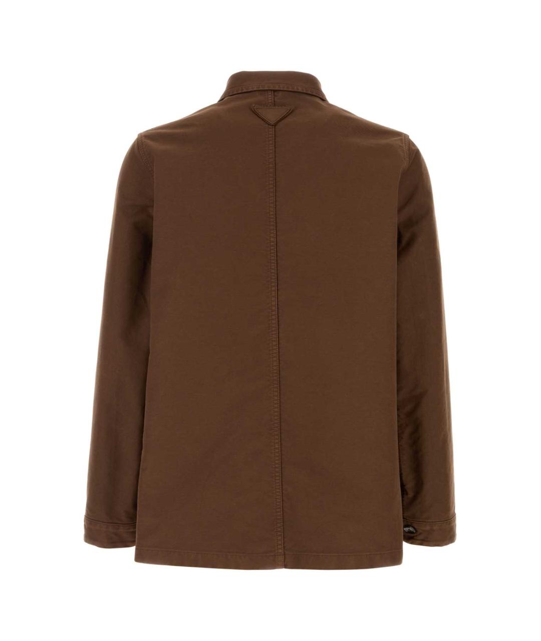 PRADA Коричневая хлопковая куртка, фото 2