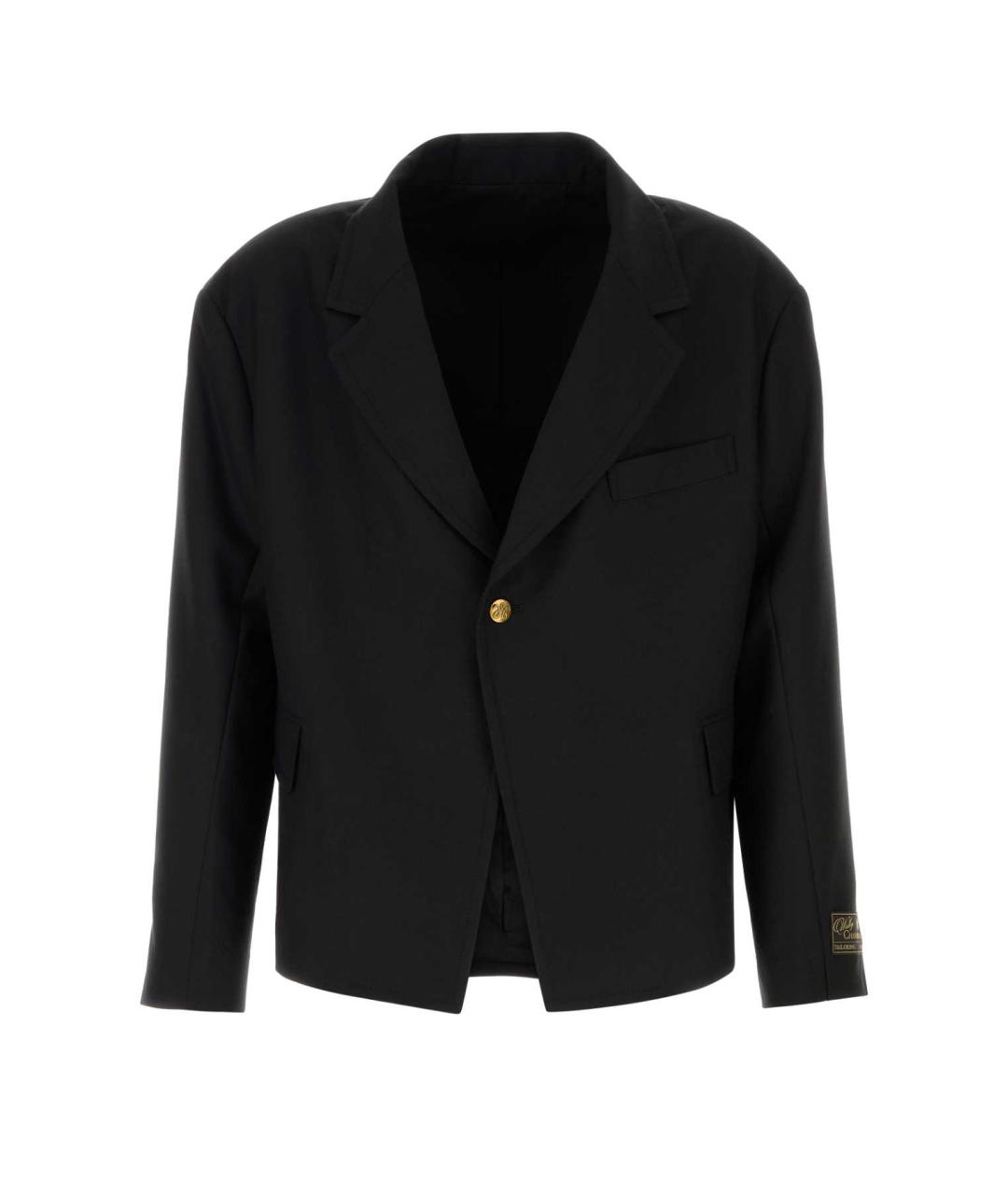 WILLY CHAVARRIA Черный шерстяной пиджак, фото 1