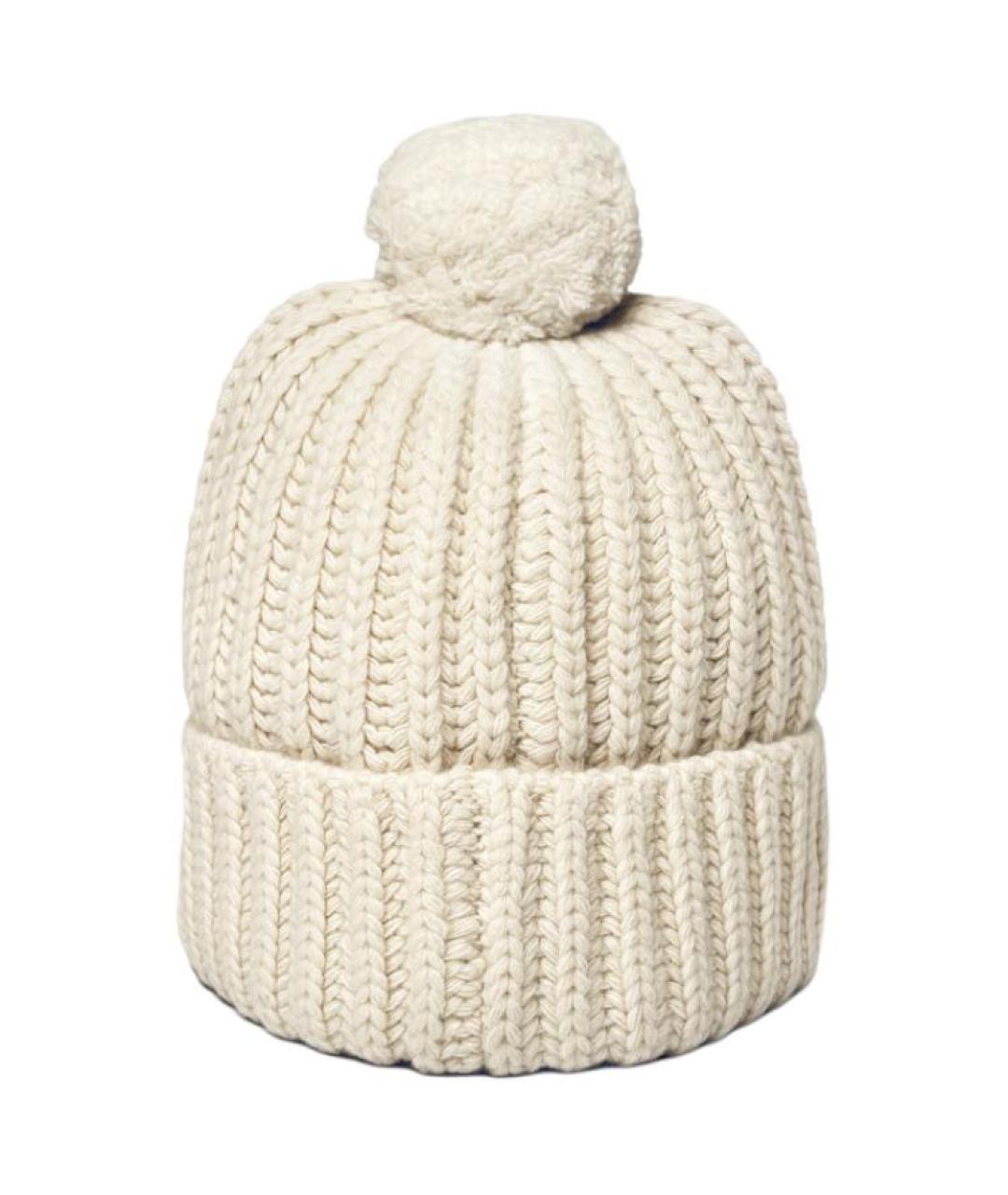 POLO RALPH LAUREN Бежевая шерстяная шапка, фото 3