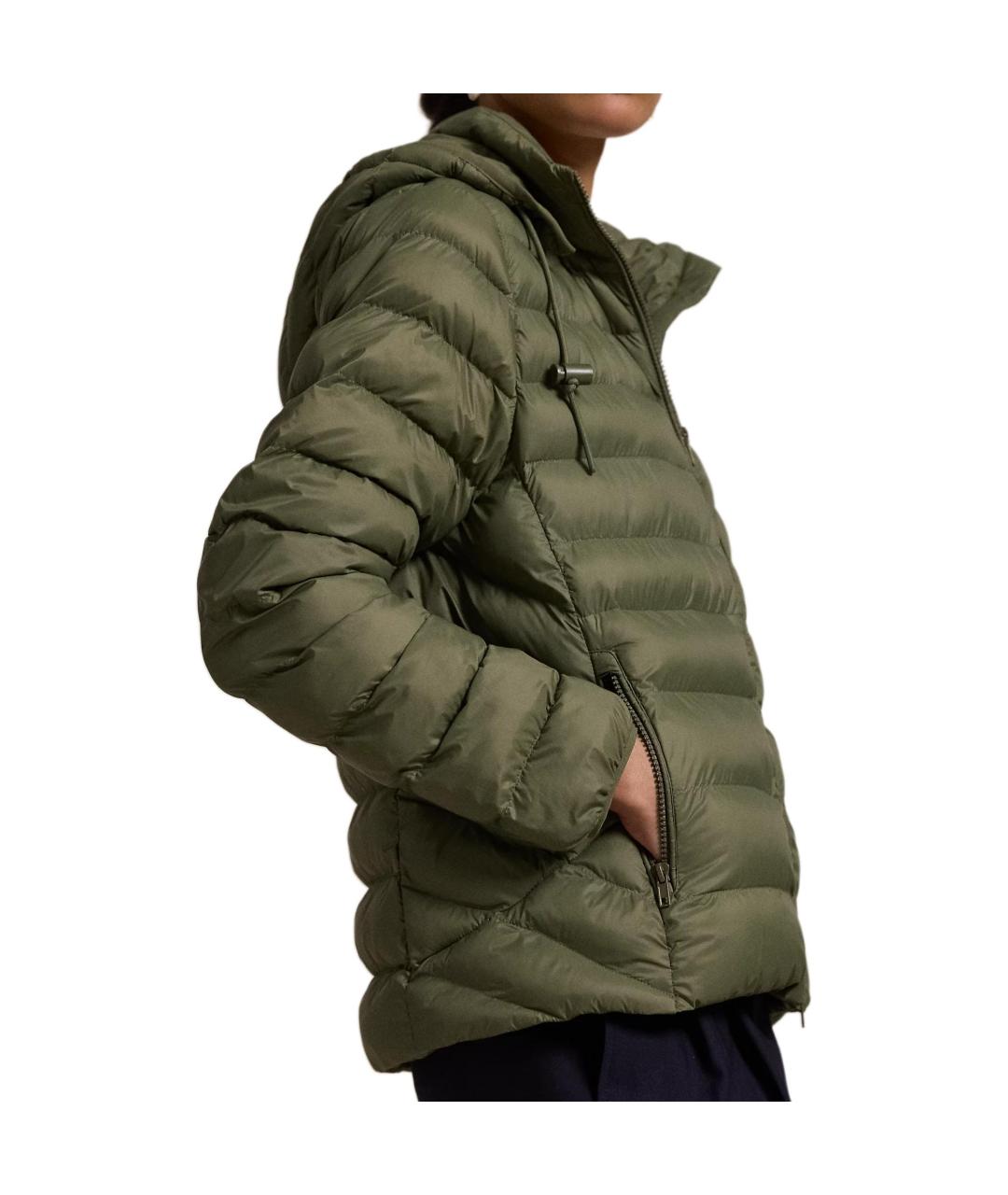 POLO RALPH LAUREN Зеленый пуховик, фото 2