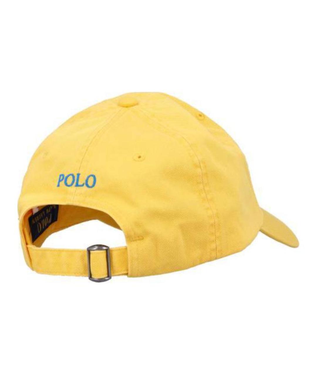 POLO RALPH LAUREN Желтая хлопковая кепка, фото 2