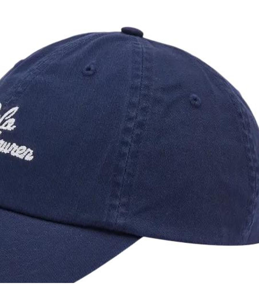 POLO RALPH LAUREN Синяя хлопковая кепка/бейсболка, фото 3