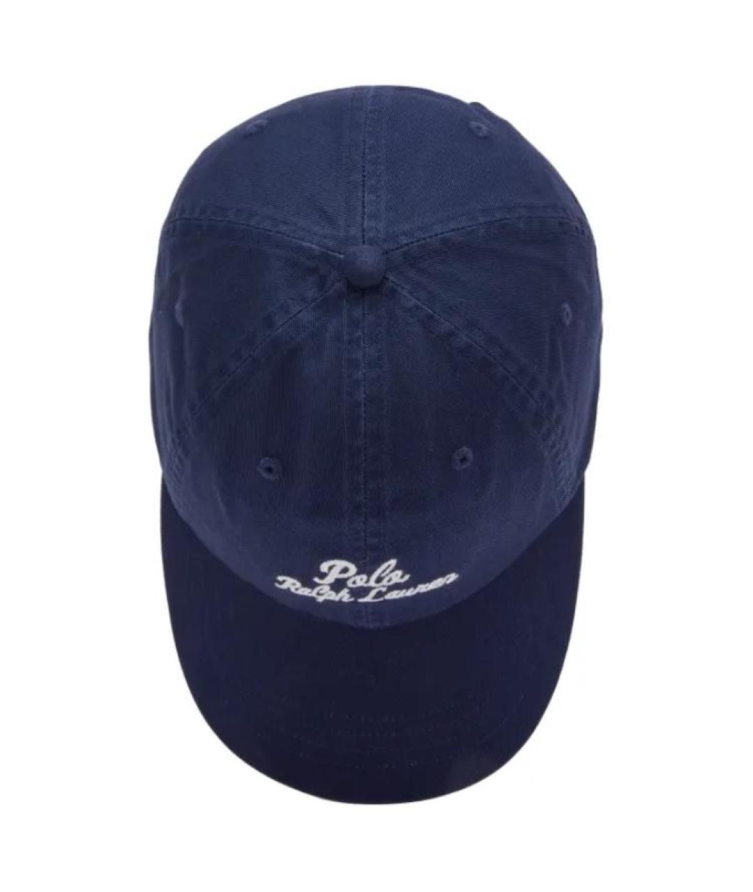 POLO RALPH LAUREN Синяя хлопковая кепка/бейсболка, фото 2
