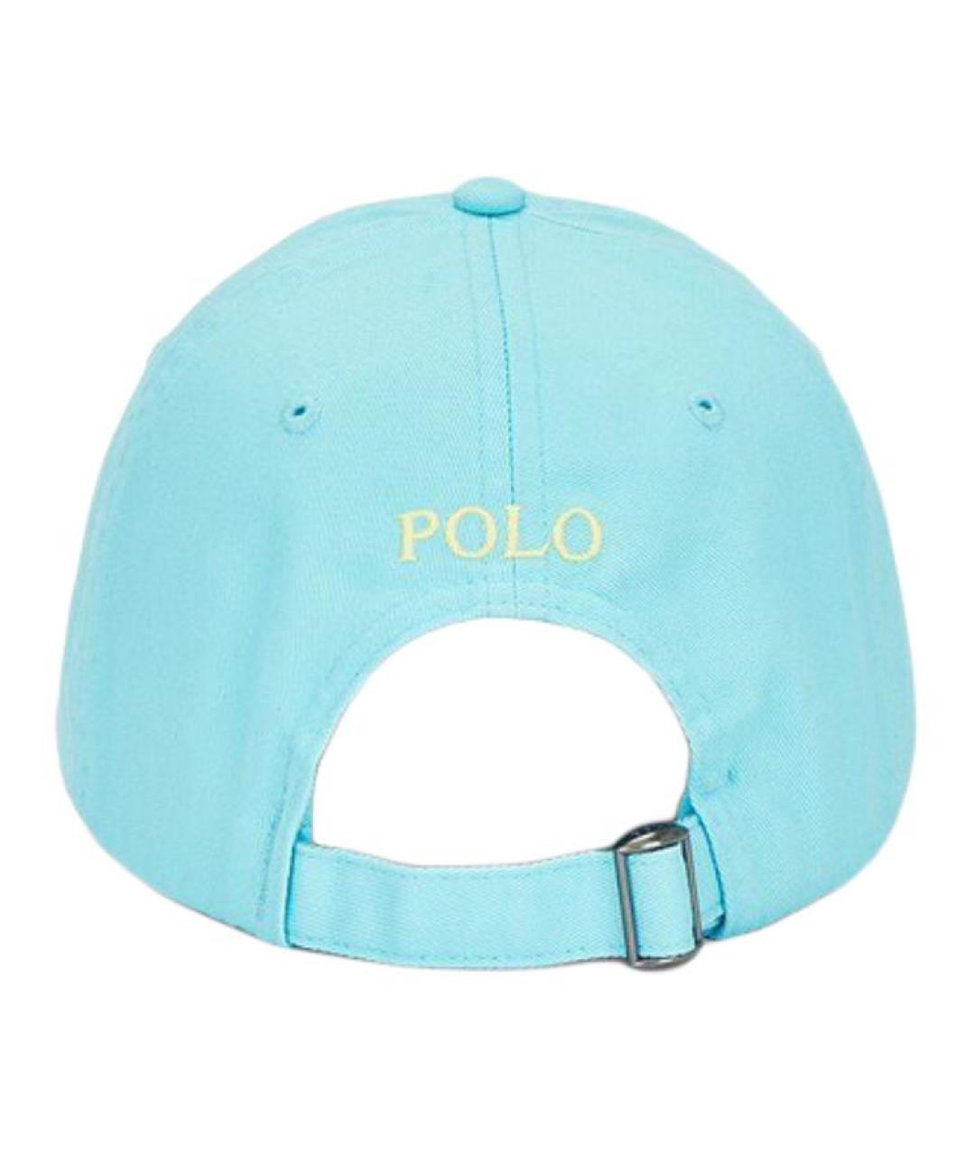POLO RALPH LAUREN Голубая хлопковая кепка, фото 2