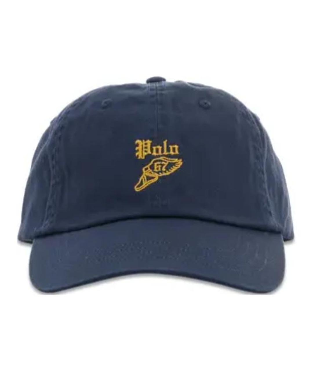 POLO RALPH LAUREN Синяя хлопковая кепка, фото 2