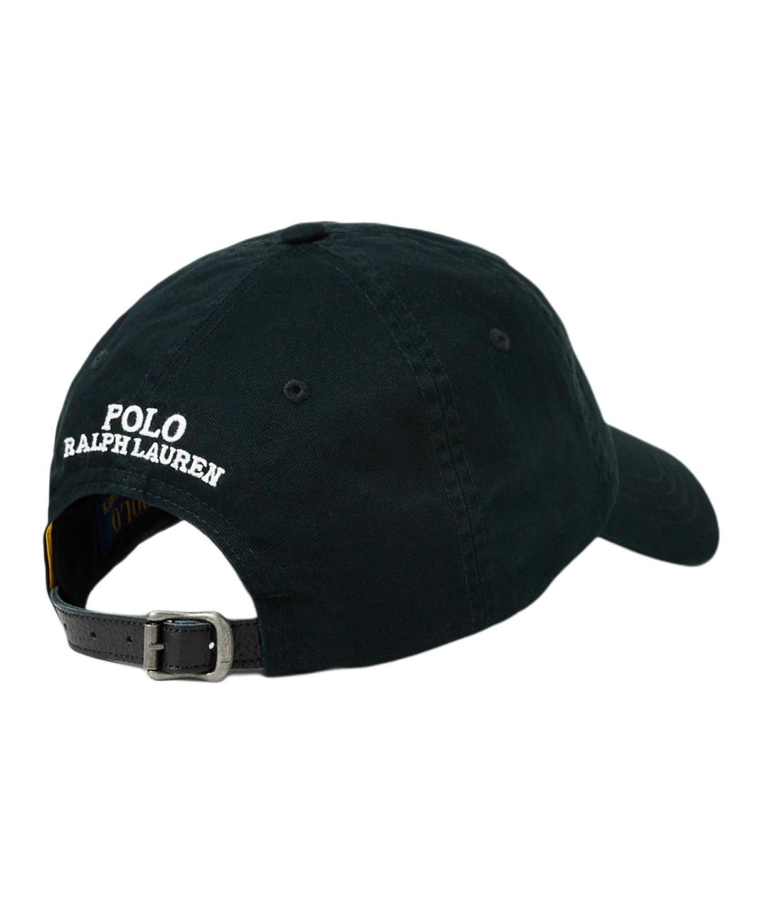 POLO RALPH LAUREN Черная хлопковая кепка, фото 2