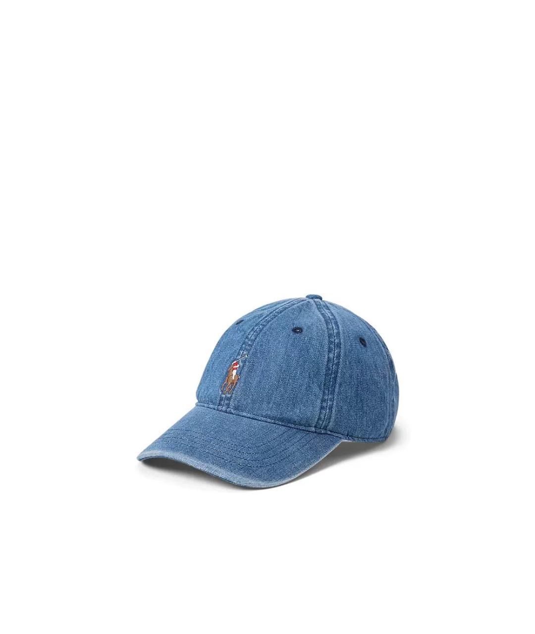 POLO RALPH LAUREN Синяя хлопковая кепка/бейсболка, фото 2