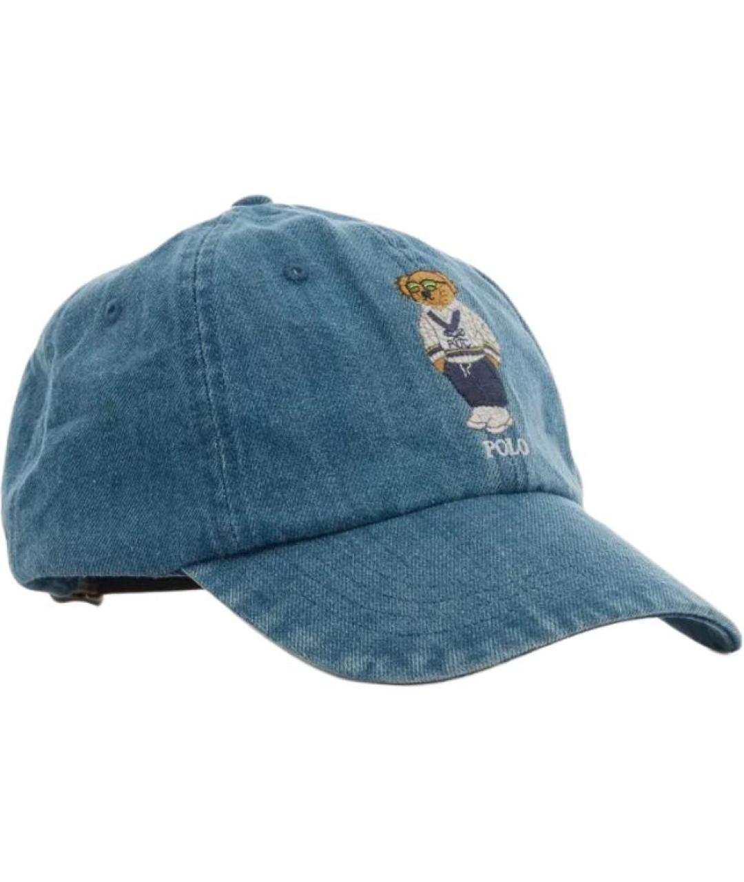 POLO RALPH LAUREN Голубая хлопковая кепка/бейсболка, фото 3