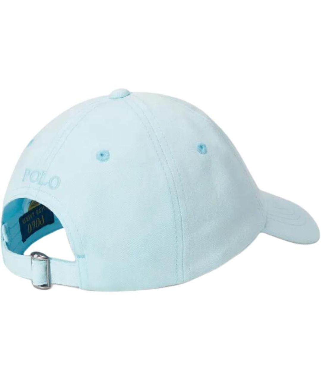 POLO RALPH LAUREN Голубая хлопковая кепка, фото 2