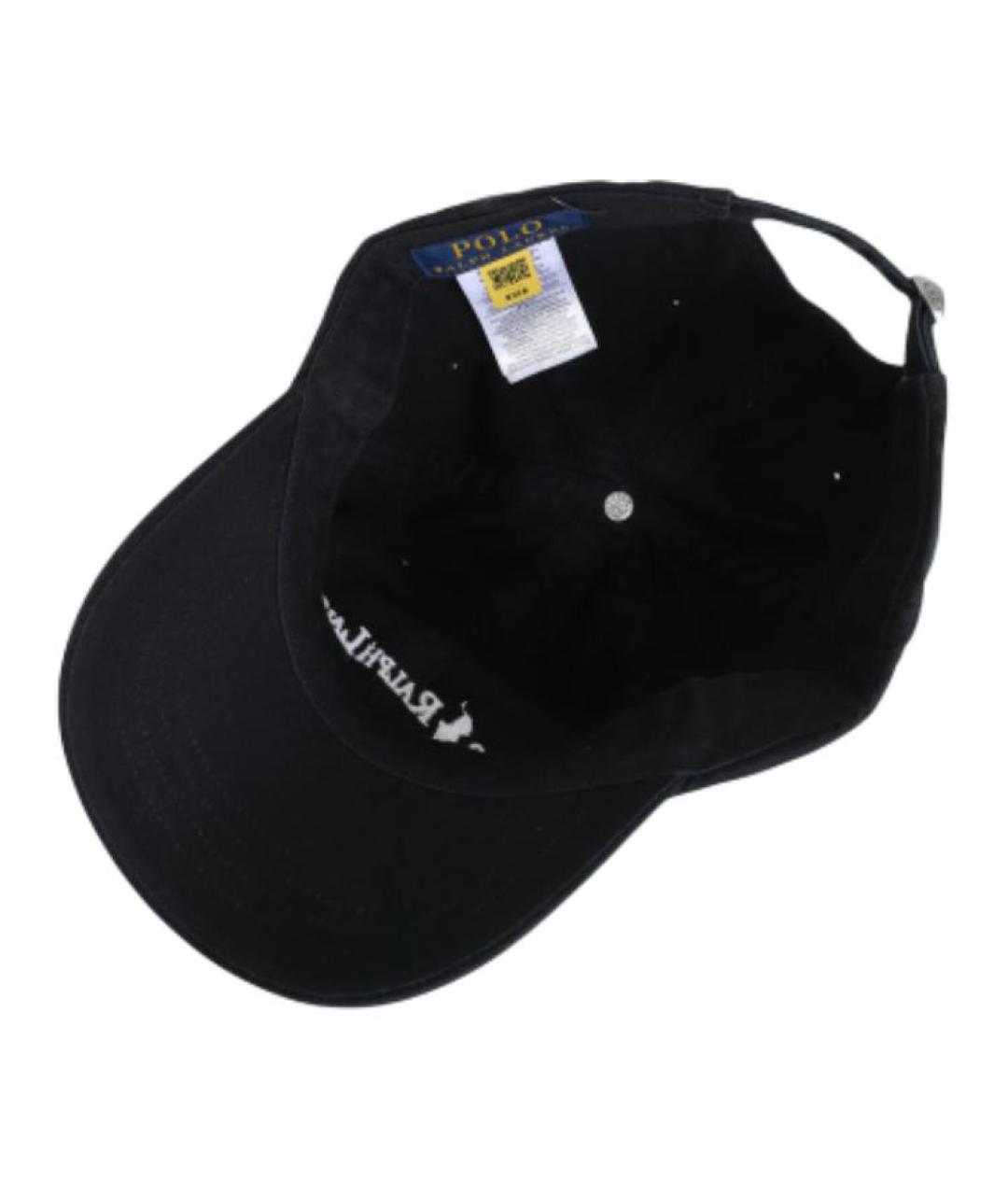 POLO RALPH LAUREN Черная хлопковая кепка, фото 2
