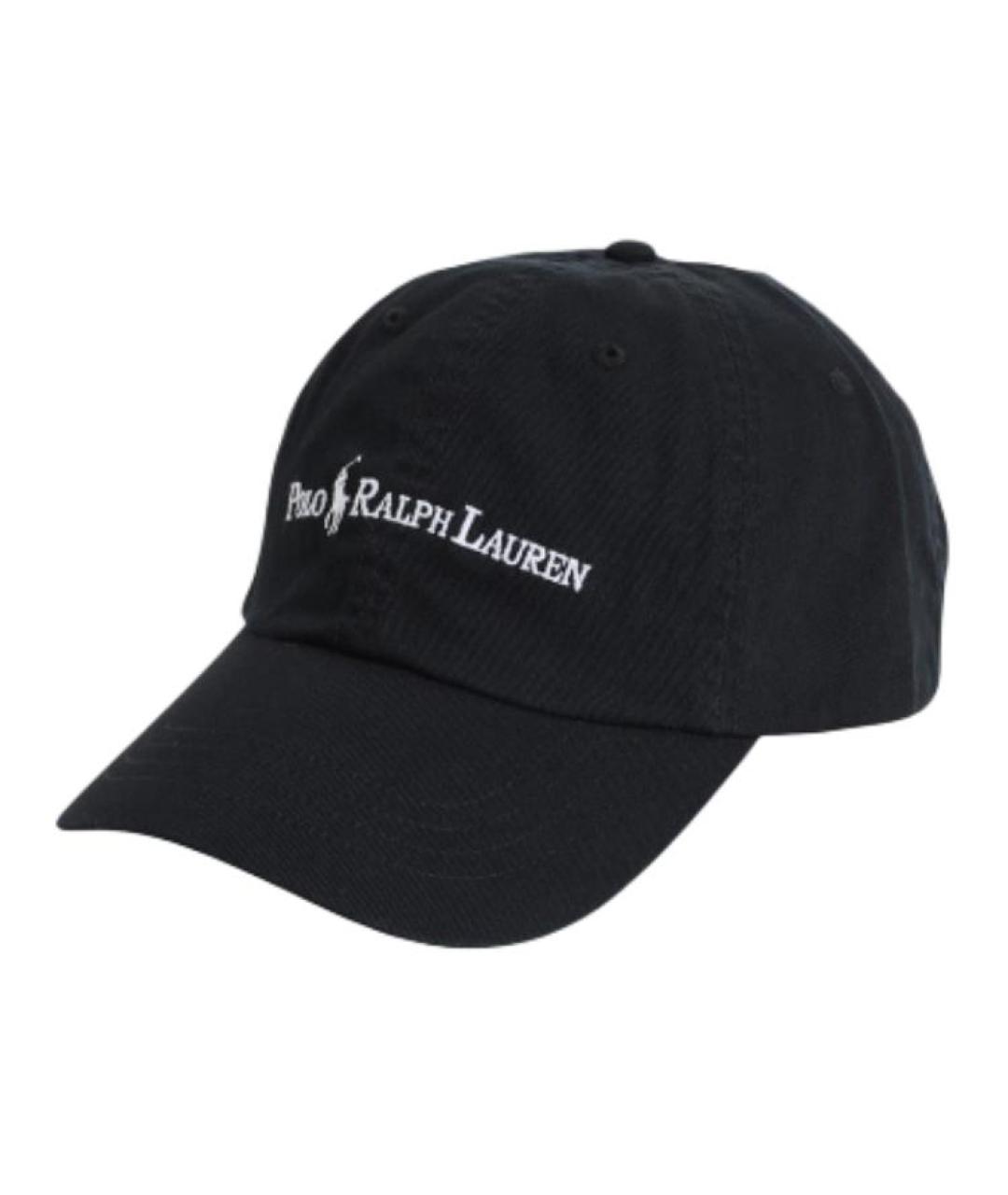 POLO RALPH LAUREN Черная хлопковая кепка, фото 1
