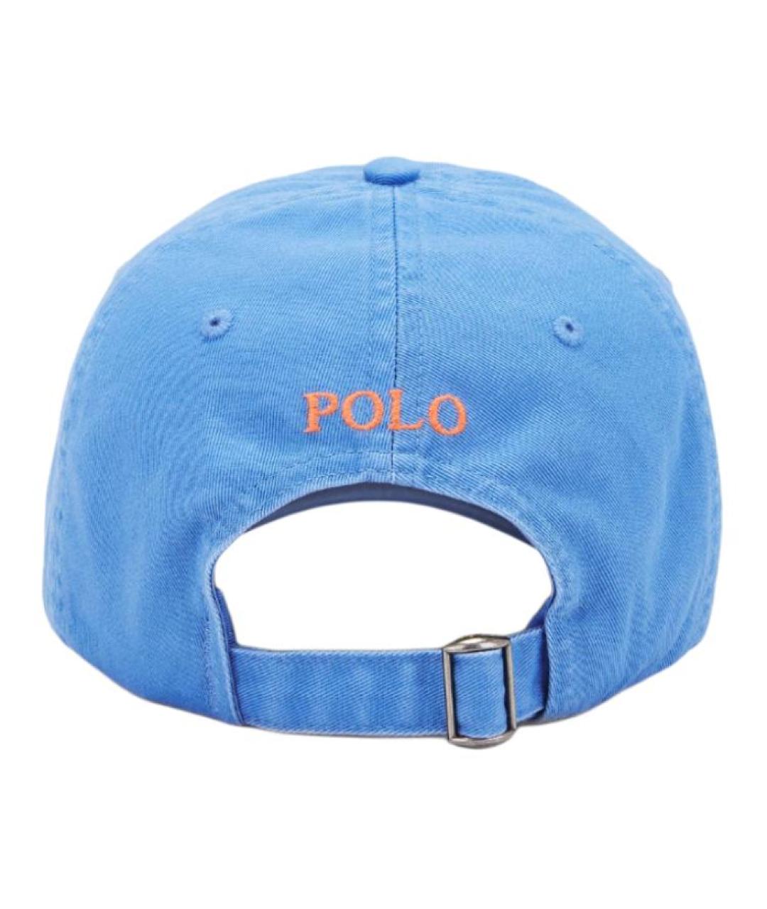 POLO RALPH LAUREN Голубая хлопковая кепка, фото 2
