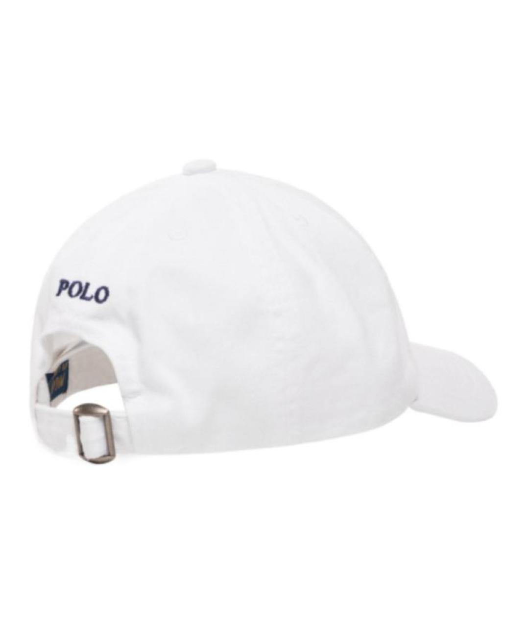 POLO RALPH LAUREN Белая хлопковая кепка, фото 3