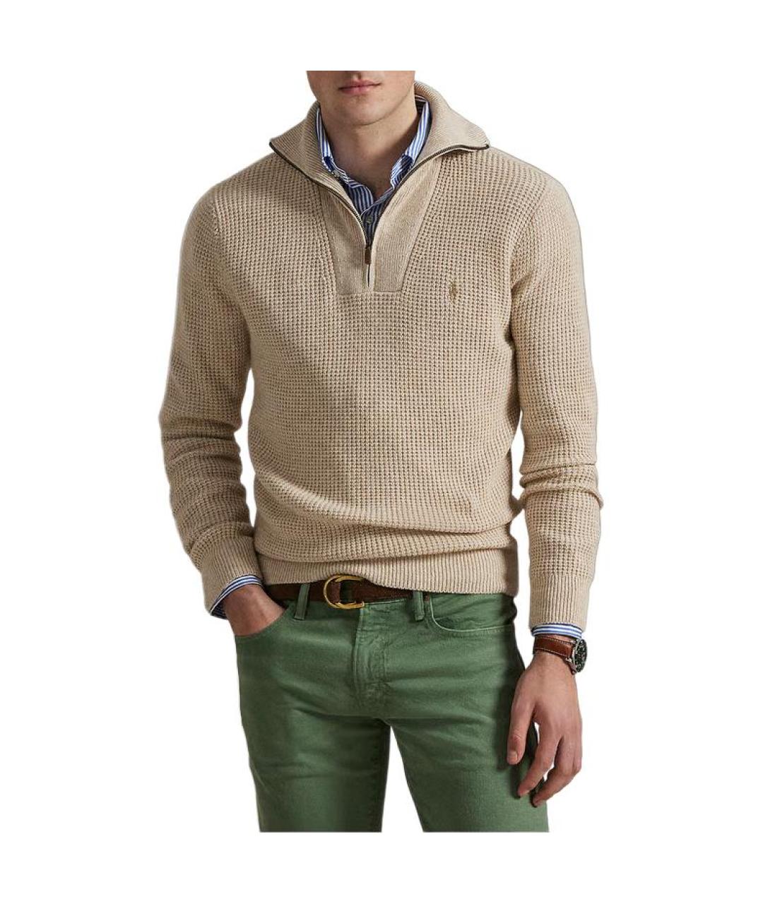 POLO RALPH LAUREN Бежевый джемпер / свитер, фото 3