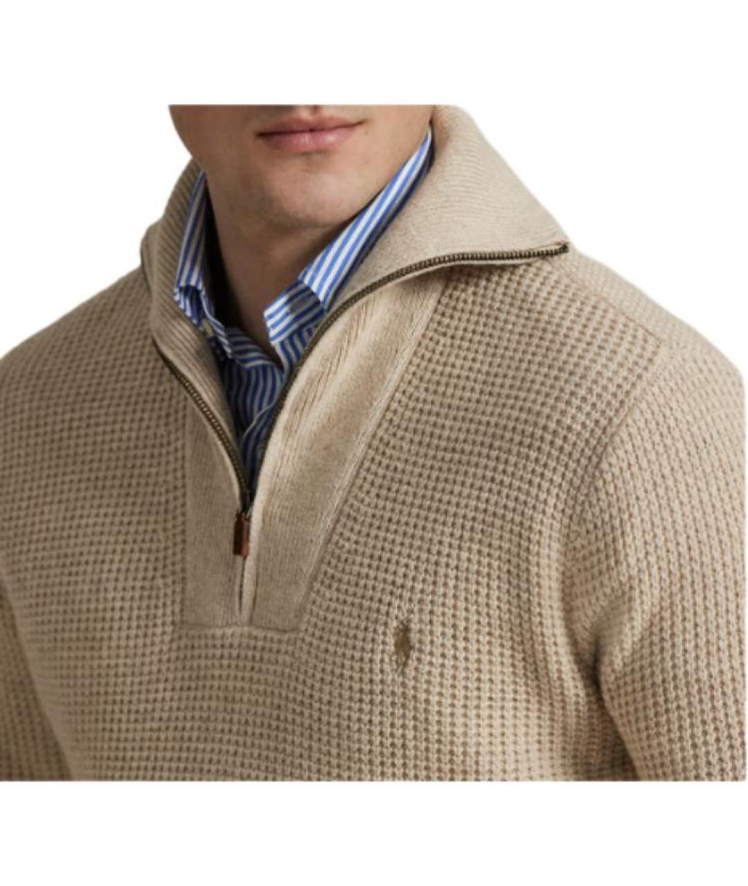 POLO RALPH LAUREN Бежевый джемпер / свитер, фото 5