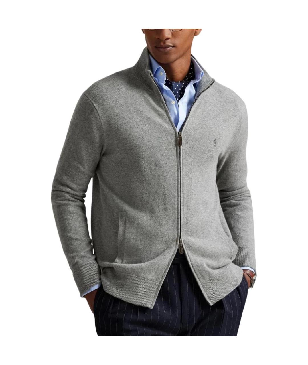 POLO RALPH LAUREN Серый джемпер / свитер, фото 4