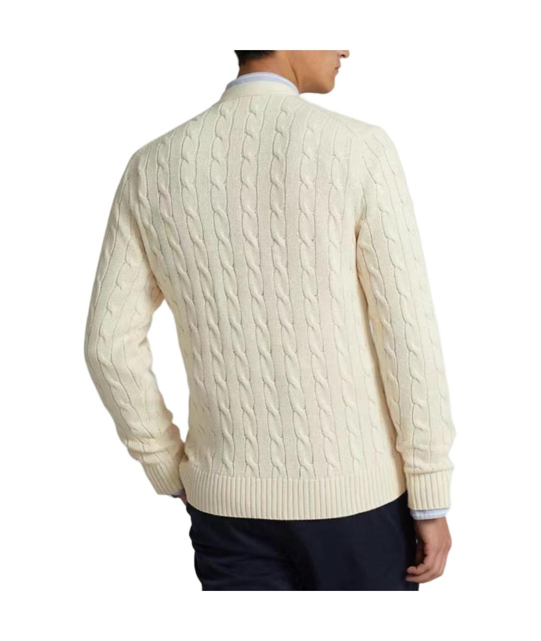 POLO RALPH LAUREN Белый кардиган, фото 3