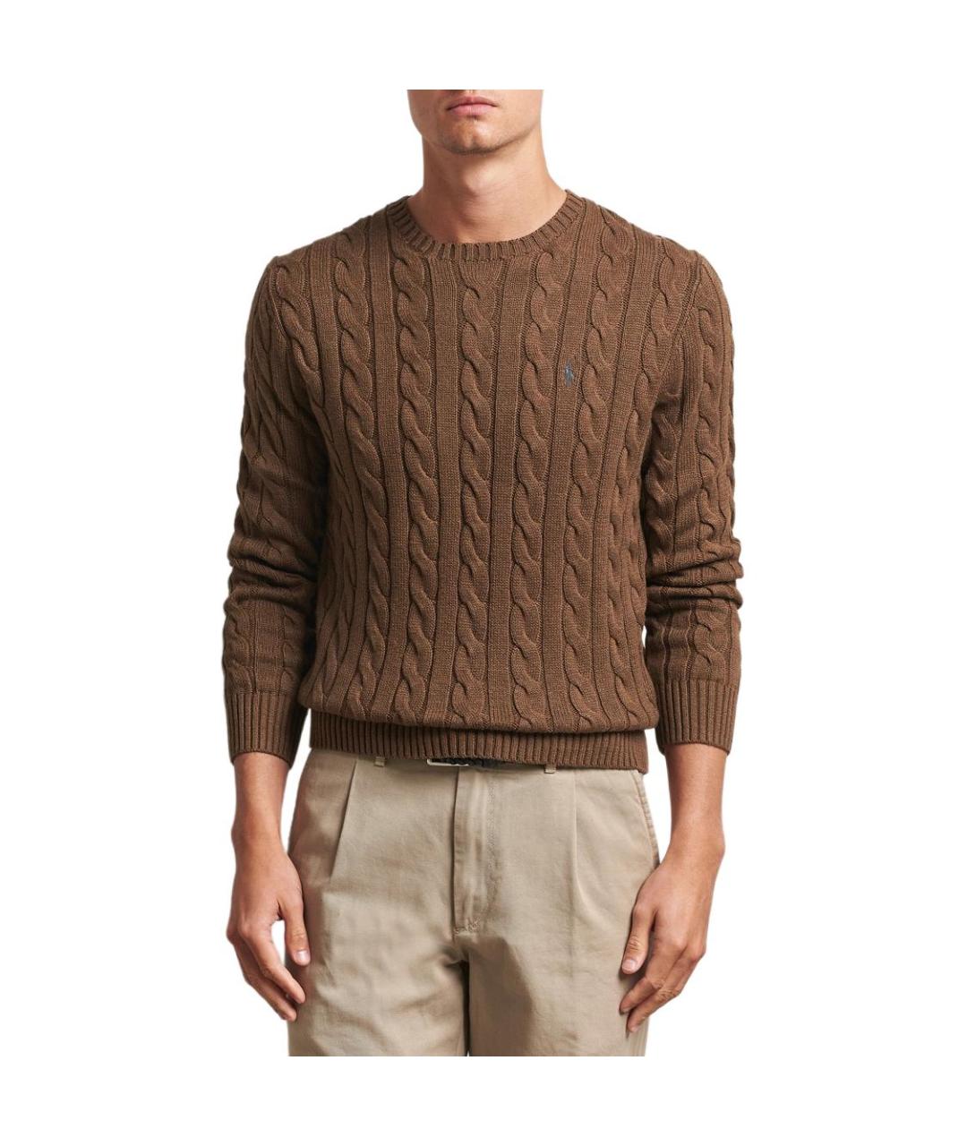 POLO RALPH LAUREN Коричневый джемпер / свитер, фото 2