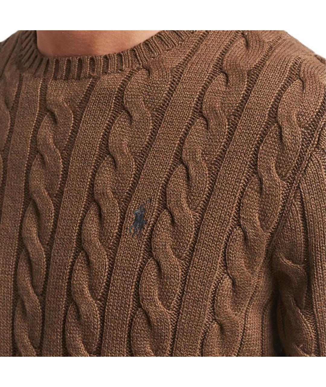 POLO RALPH LAUREN Коричневый джемпер / свитер, фото 4