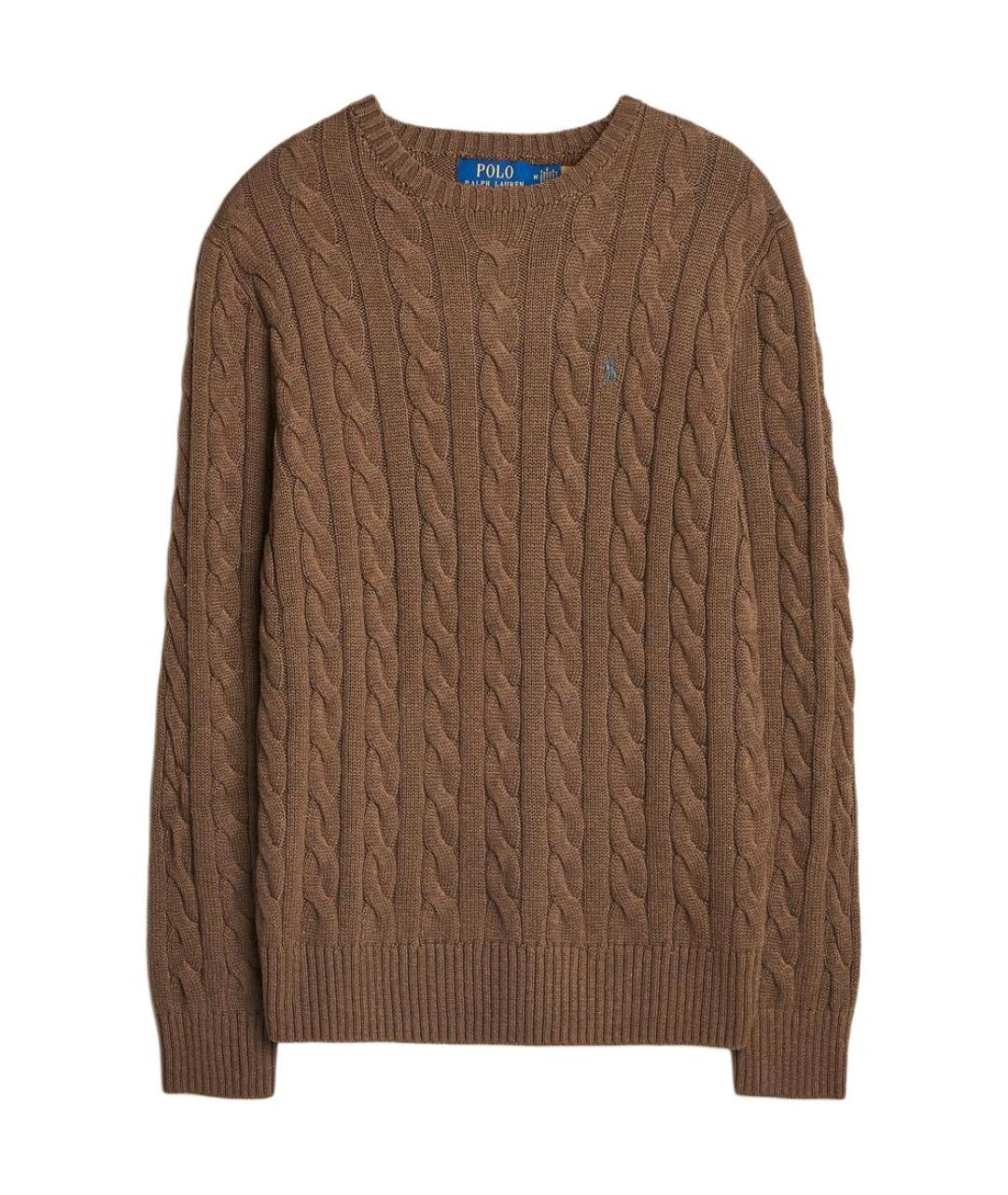 POLO RALPH LAUREN Коричневый джемпер / свитер, фото 1
