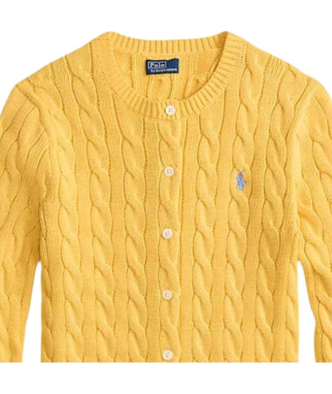 POLO RALPH LAUREN Желтый кардиган, фото 2