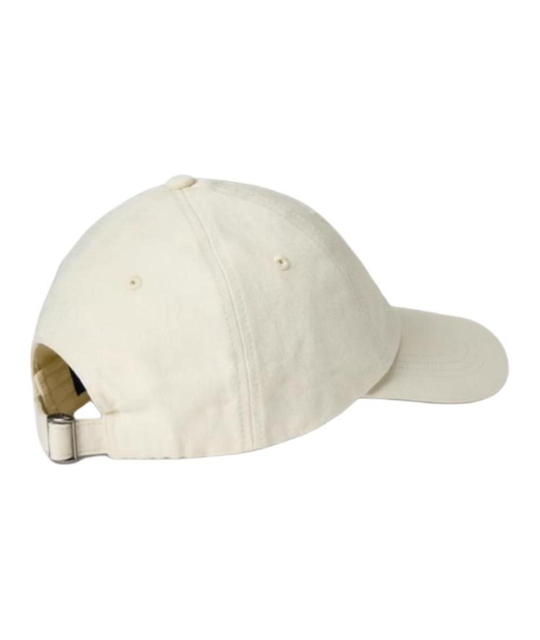 POLO RALPH LAUREN Белая хлопковая кепка, фото 2