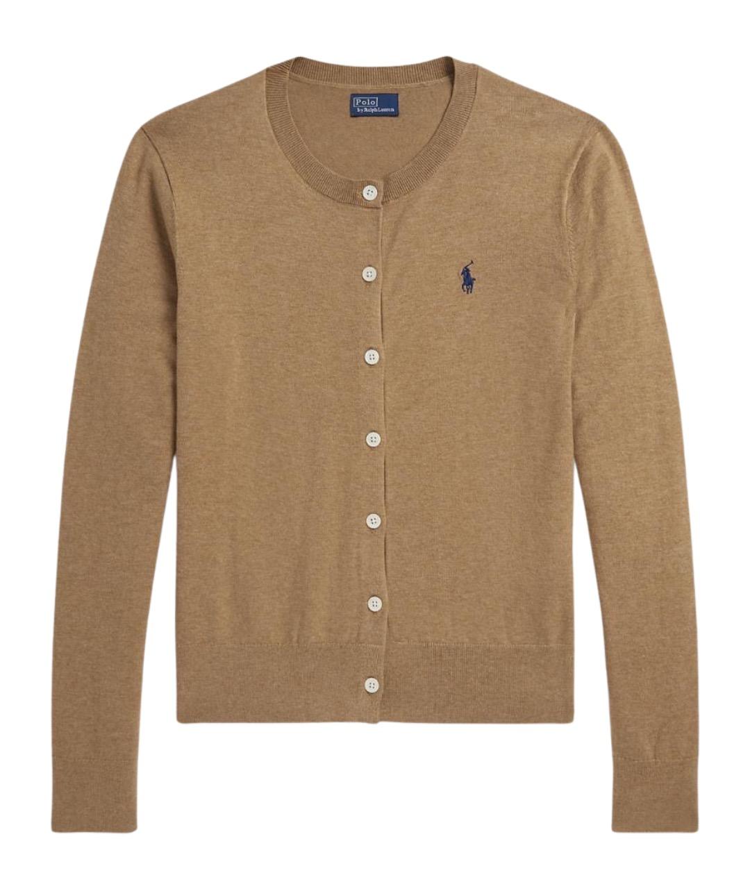 POLO RALPH LAUREN Бежевый шерстяной джемпер / свитер, фото 1