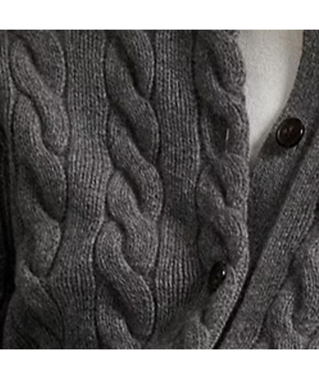 POLO RALPH LAUREN Серый шерстяной джемпер / свитер, фото 5