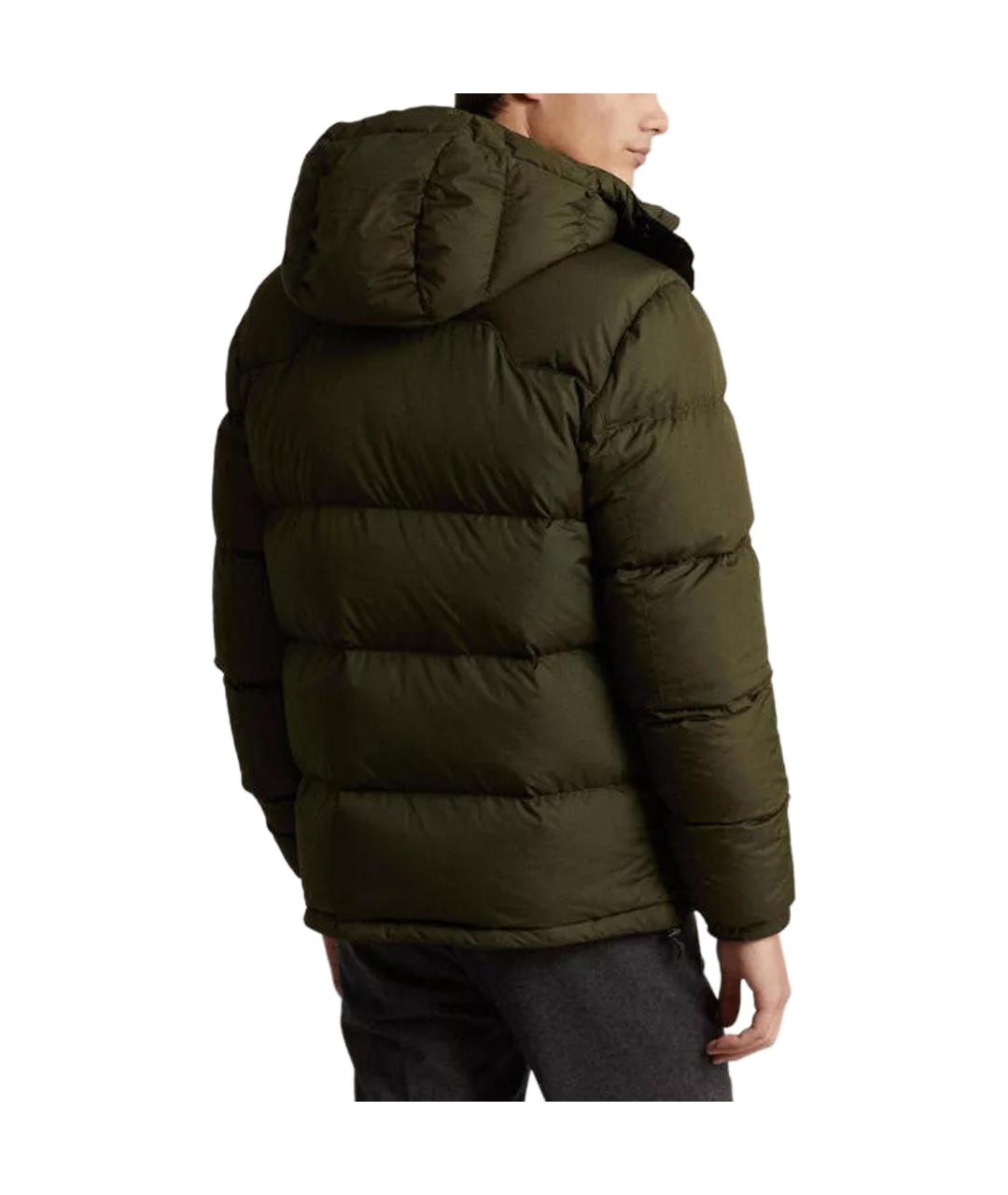 POLO RALPH LAUREN Зеленый пуховик, фото 3