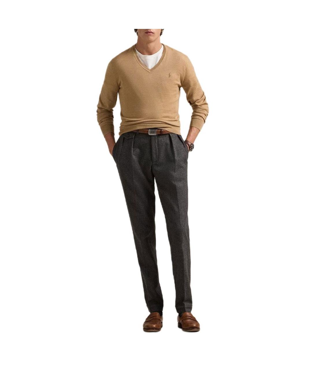 POLO RALPH LAUREN Бежевый джемпер / свитер, фото 2