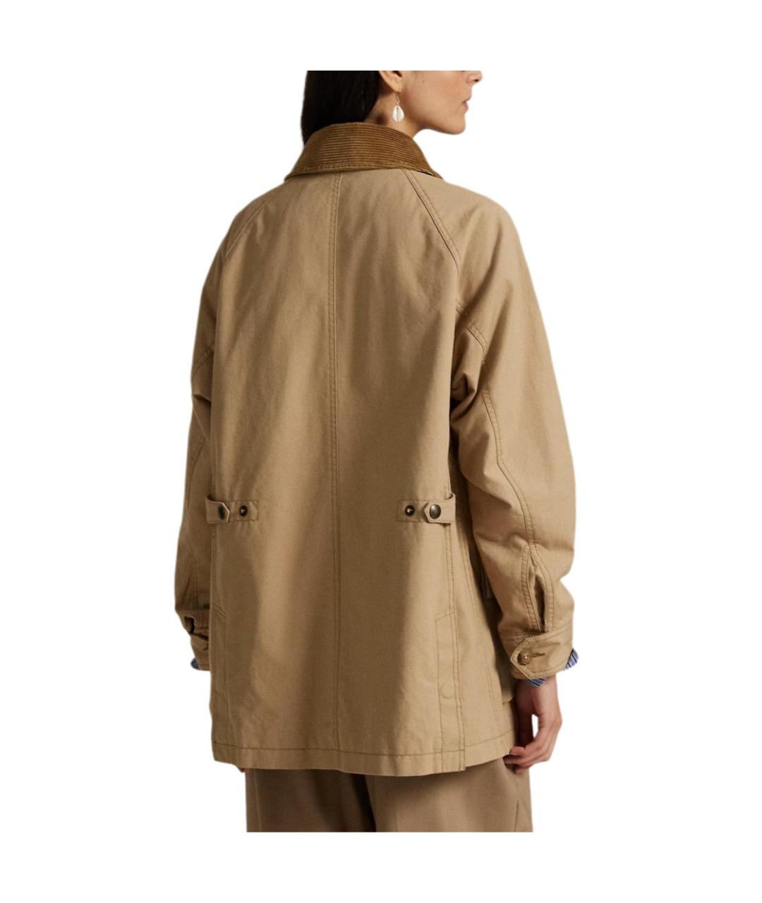 POLO RALPH LAUREN Бежевая хлопковая куртка, фото 3