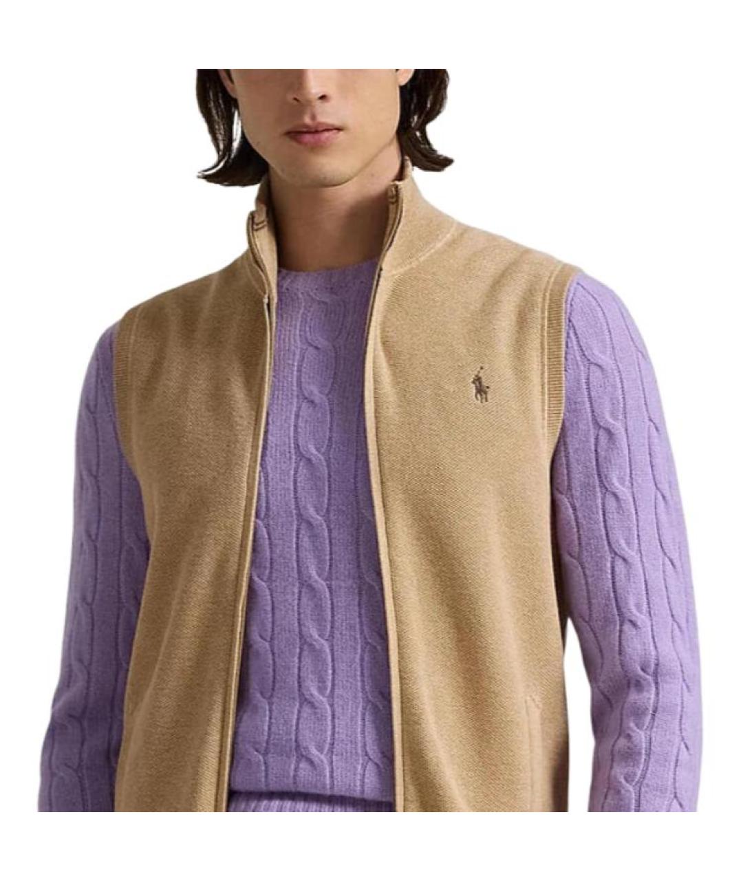 POLO RALPH LAUREN Хаки жилет, фото 4