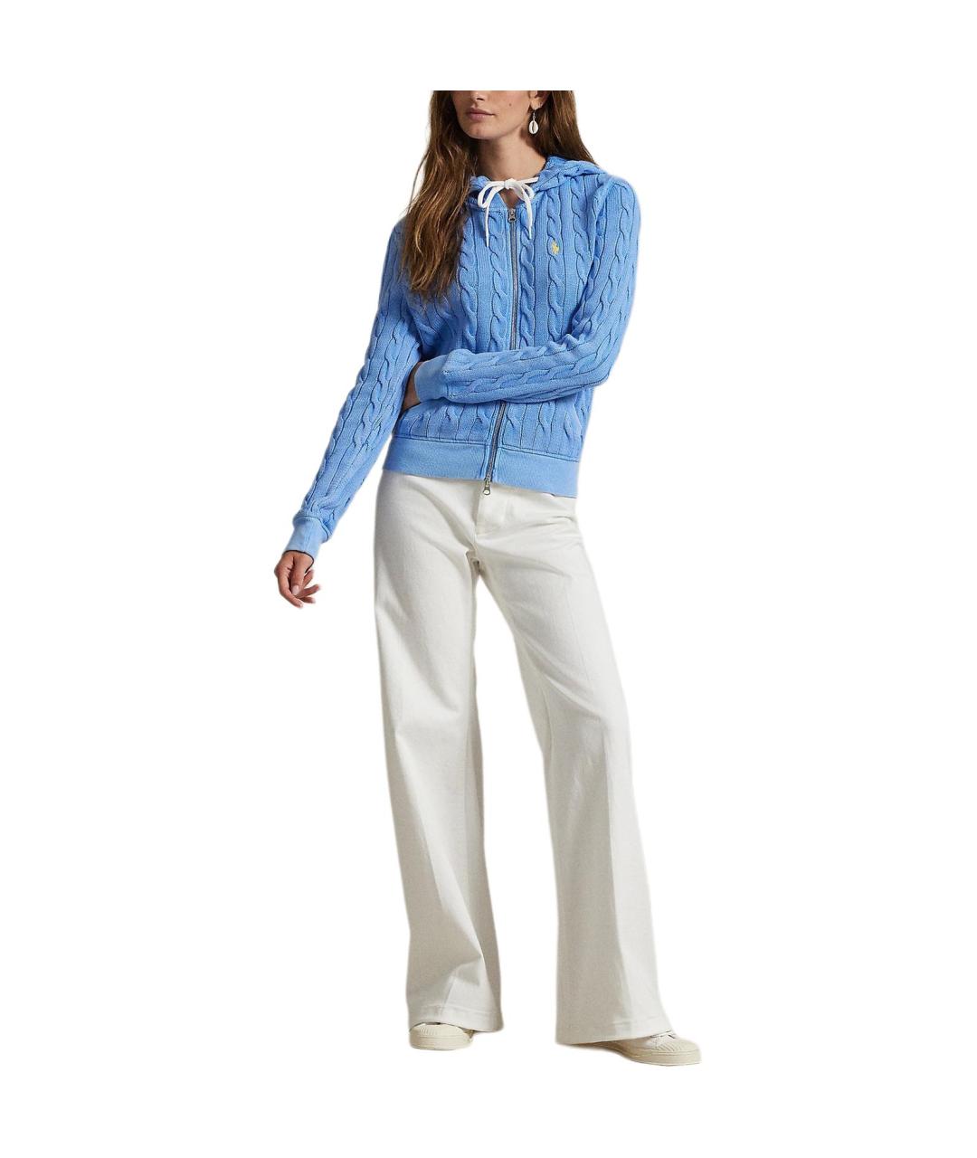 POLO RALPH LAUREN Синий хлопковый джемпер / свитер, фото 2