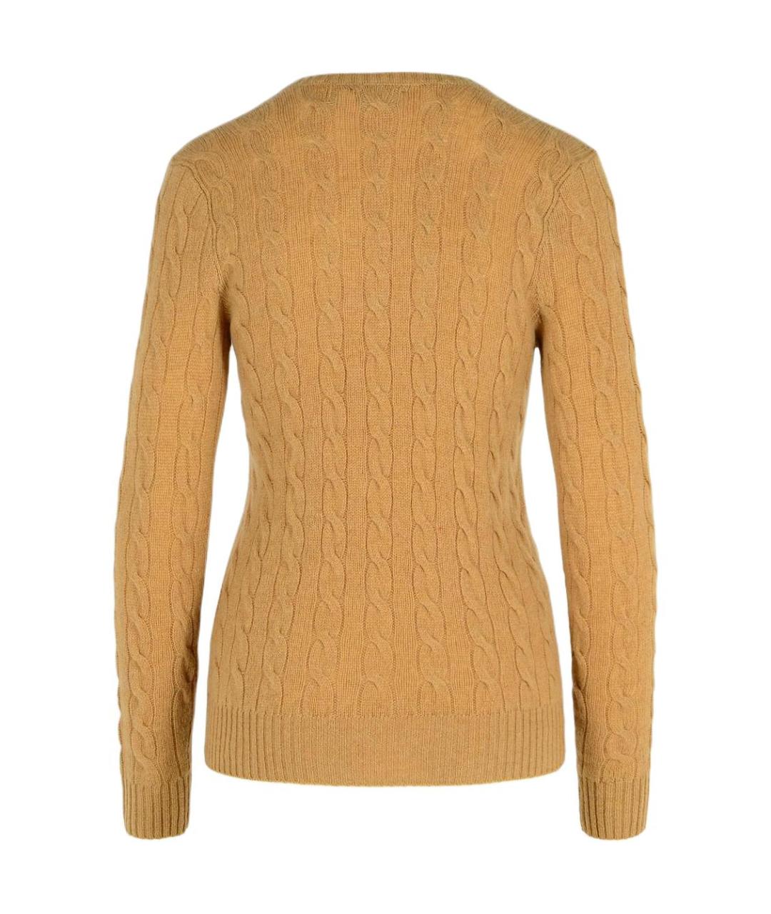 POLO RALPH LAUREN Бежевый шерстяной джемпер / свитер, фото 2