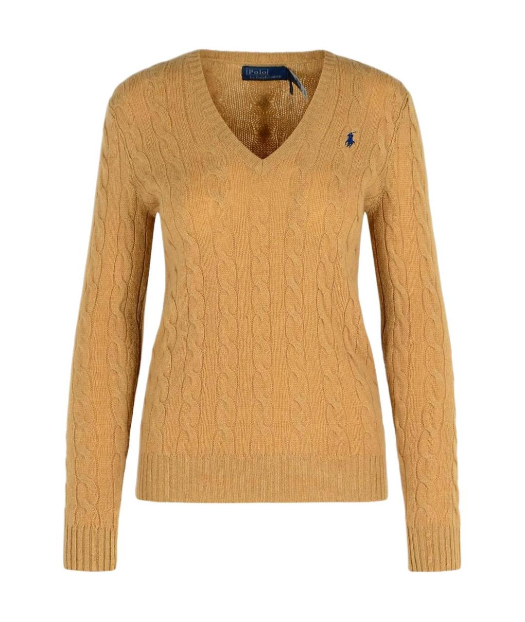 POLO RALPH LAUREN Бежевый шерстяной джемпер / свитер, фото 1