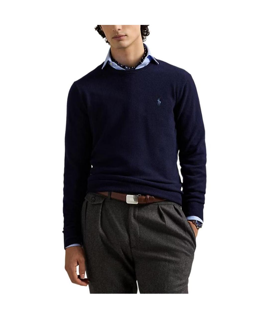 POLO RALPH LAUREN Темно-синий джемпер / свитер, фото 2