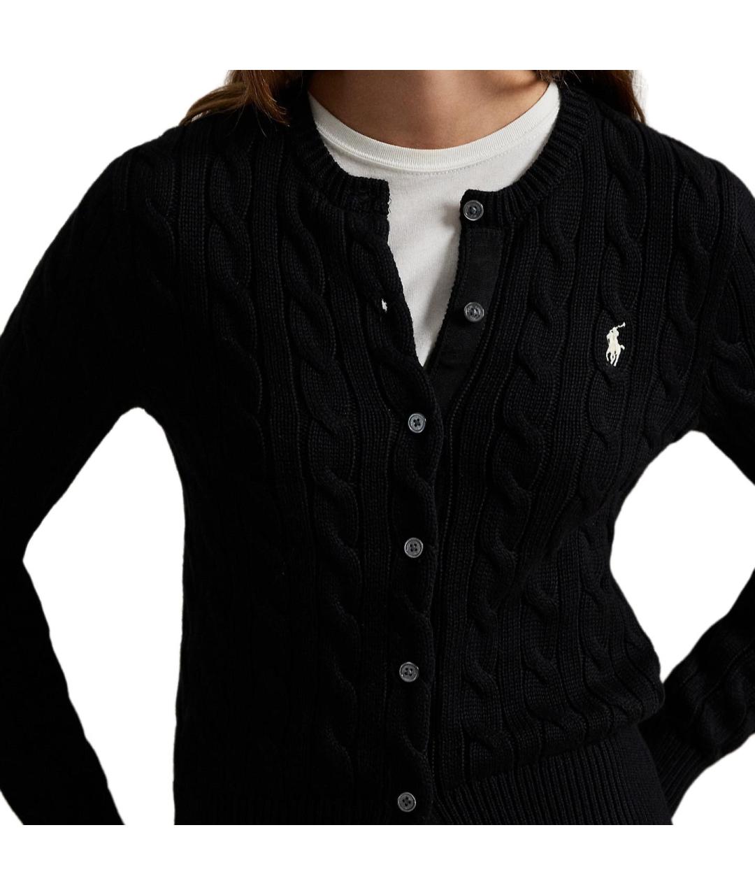 POLO RALPH LAUREN Черный хлопковый джемпер / свитер, фото 5