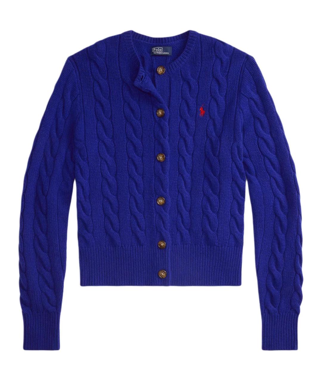 POLO RALPH LAUREN Синий шерстяной джемпер / свитер, фото 1