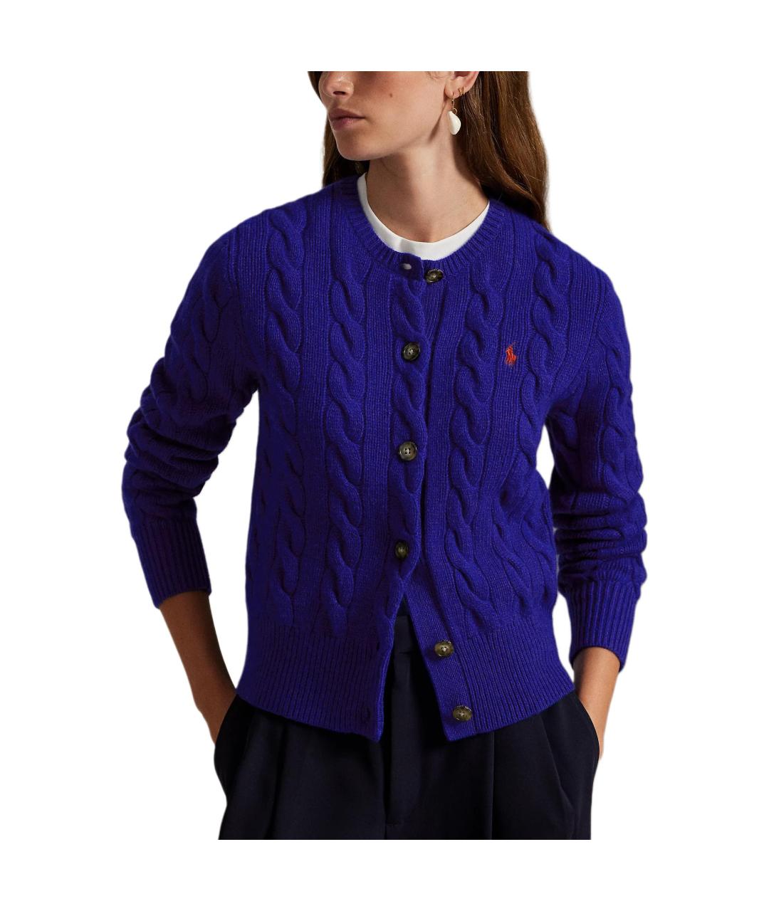 POLO RALPH LAUREN Синий шерстяной джемпер / свитер, фото 2